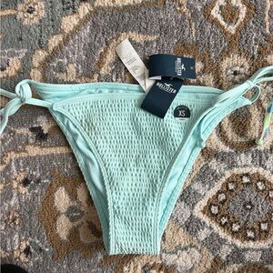 Hollister Light Blue Textured Bikini Bottom